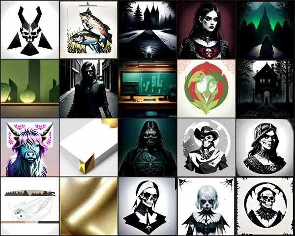 Gothic & Pastel Goth Clipart Bundle 05