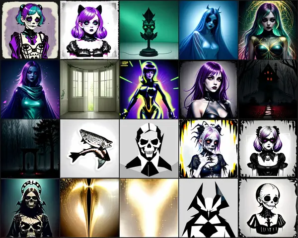 Gothic & Pastel Goth Clipart Bundle 12