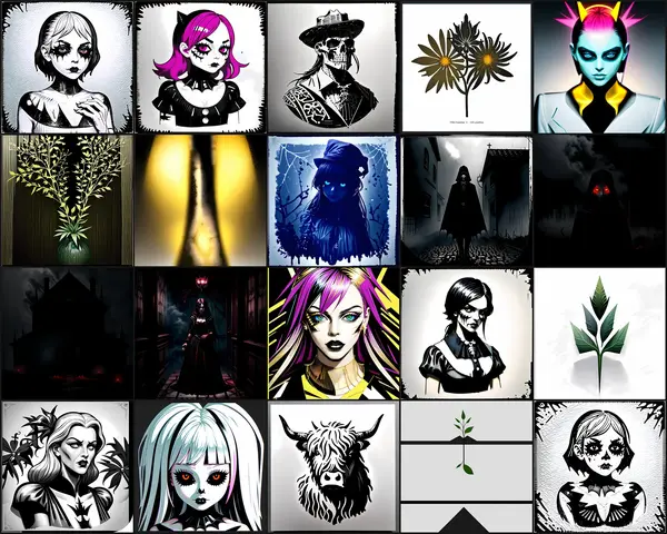 Gothic & Pastel Goth Clipart Bundle 14