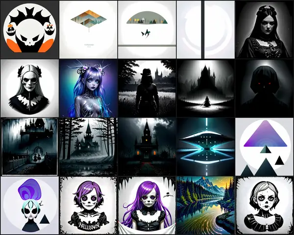 Gothic & Pastel Goth Clipart Bundle 15