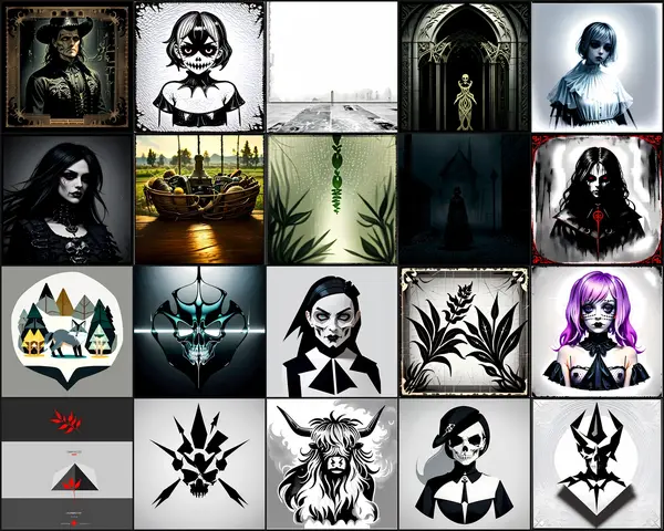 Gothic & Pastel Goth Clipart Bundle 16