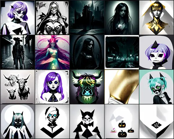 Gothic & Pastel Goth Clipart Bundle 19